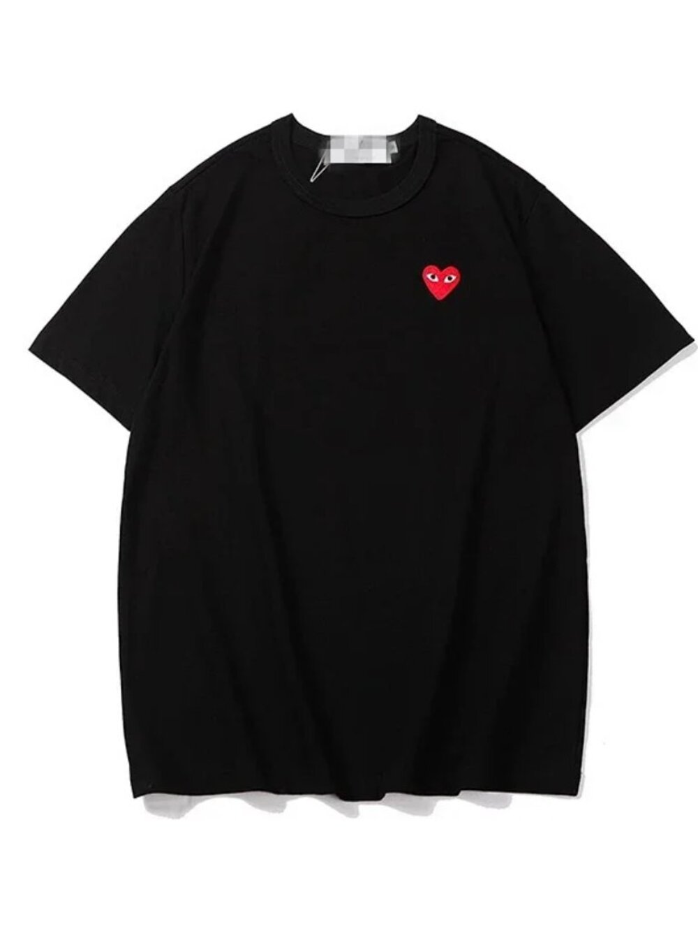 Comme des Garçons PLAY Red Heart T-Shirt in Black